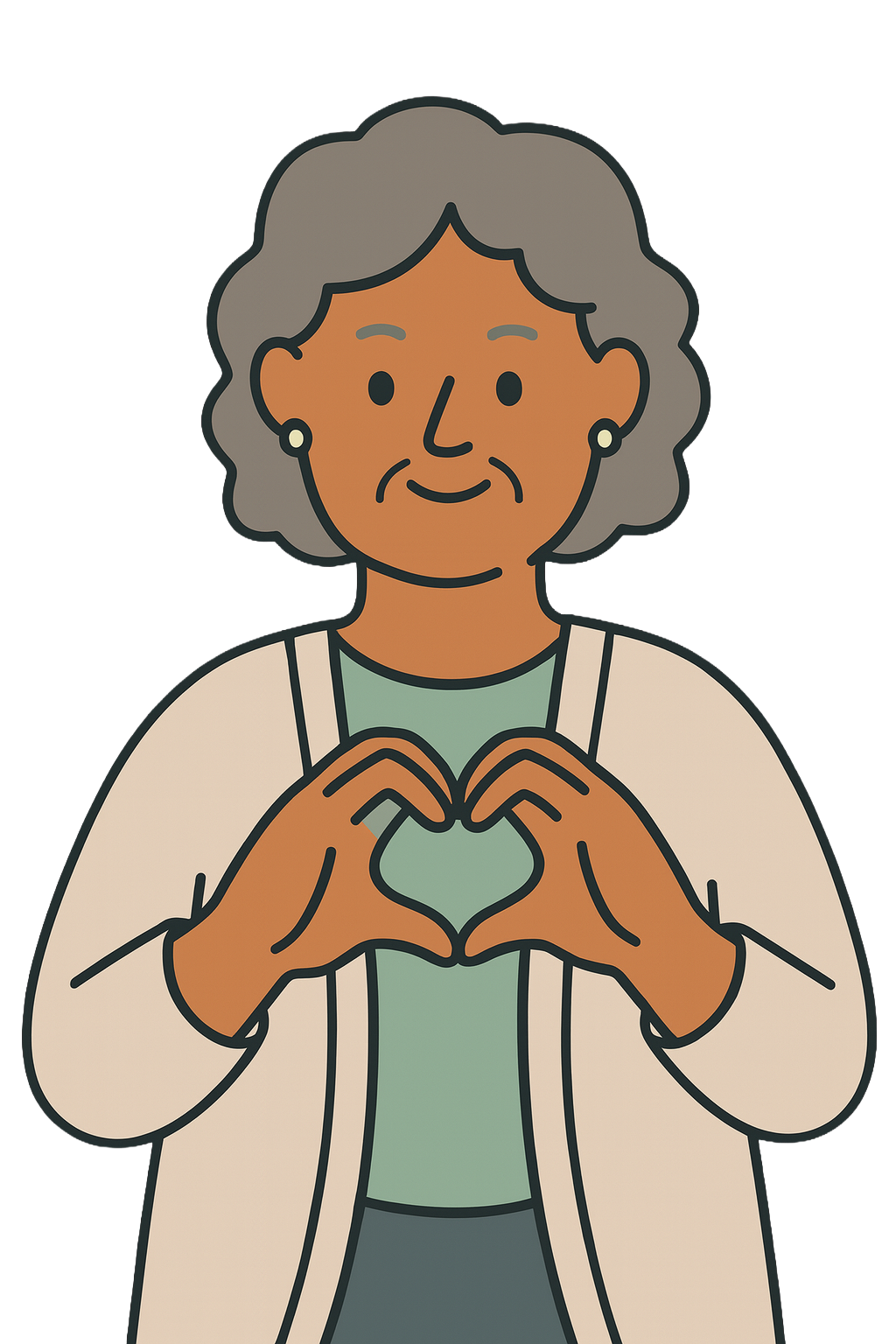 Woman hands showing care and compassion